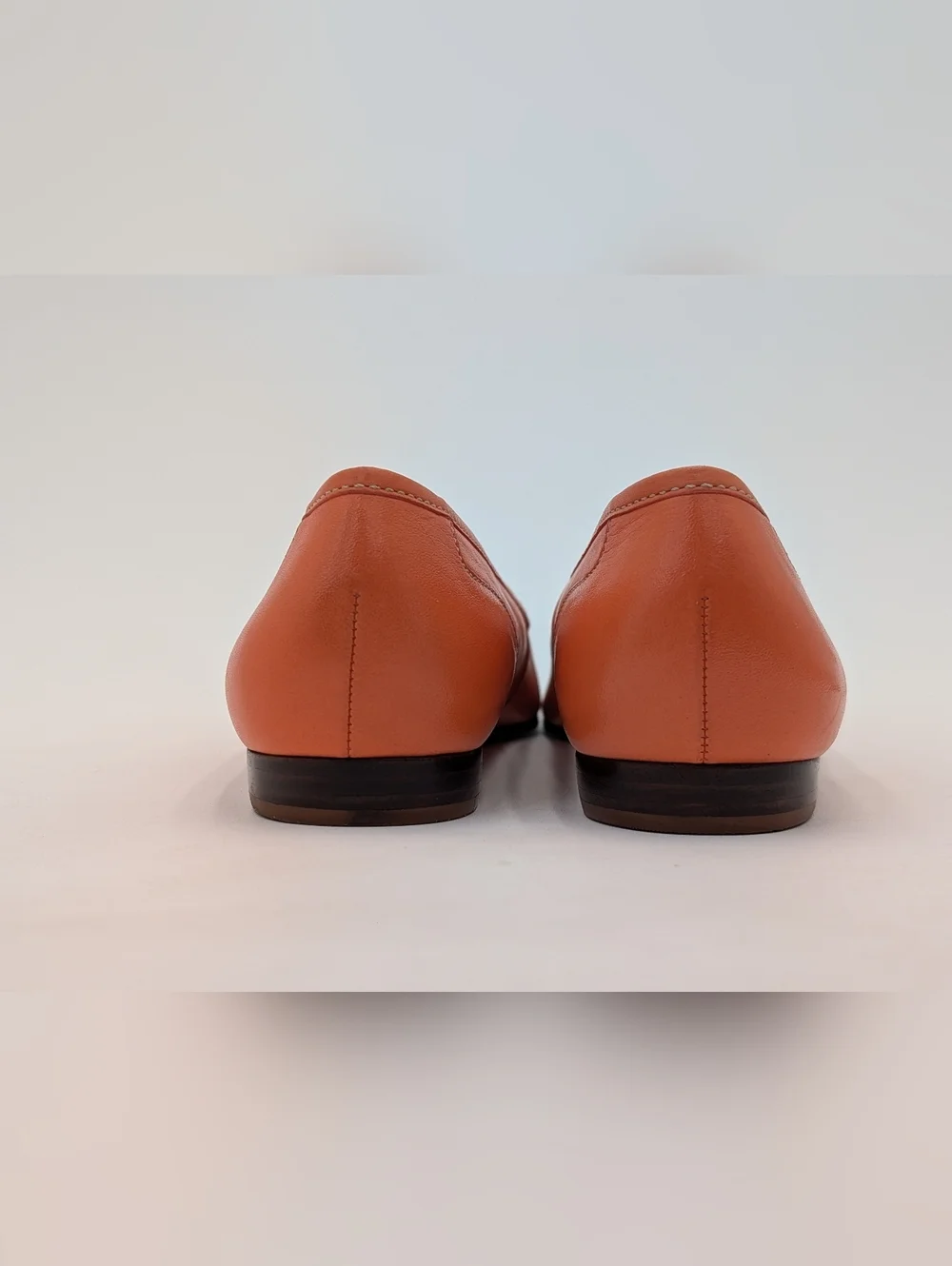 Enzo Angiolini Liberty Size 7.5N Genuine Leather Gorgeous Coral Slip-On Loafers